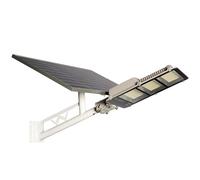 ELEDCO Farola Solar 200W, Foco LED, Panel Solar Orientable, Control Remoto, Sensor de Movimiento (Luz Neutra 4000K, 200 Vatios)