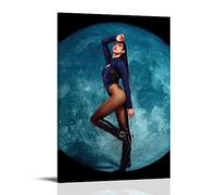 ELedvb Dua Lipa Future Nostalgia - The Moonlight EditionCanvas Poster Pintura decorativa en lienzo para pared e impresión artística moderna para decoración de dormitorio familiar, 20 x 30 cm
