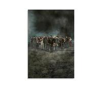 ELedvb Póster de The Walking Dead, todos los roles, póster decorativo en lienzo, pósteres de pared e impresión artística moderna para decoración de dormitorio familiar, 20 x 30 cm