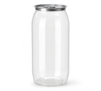 Eleeonora Botellas PequeñAs De PláStico con Tapas,Vasos Selladores De PláStico Pet con Tapas De Aluminio,Sellado HerméTicamente,para Refrigerar Y Almacenar Bebidas FríAs