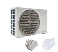 Eleeonora Deflector De Aire Acondicionado De Acero Inoxidable,Cubierta De La Unidad De Aire Acondicionado Exterior,Estructura Robusta,Apto para Sistemas HVAC DoméSticos