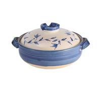 Eleeonora Olla De Arcilla Japonesa,Cazuela De CeráMica Japonesa,Olla De CeráMica Tradicional Japonesa,No Propenso A Agrietarse,Apto para Preparar Diversos Platos