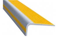 Eleeonora Protector De Borde De Escalera Autoadhesivo,Borde Antideslizante para Escaleras,Perfil De Borde De Escalera Autoadhesivo Esquina,De FáCil InstalacióN,para Hogares Y Espacios Comerciales