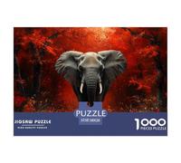 Elefante 1000 Piece Jigsaw Puzzle For Adults Challenging Game Stress Relief Puzzle Exercise The Memory of The Brain for Men, Women, Elders, Seniors 38x26cm/1000pcs