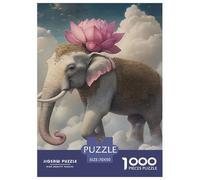 Elefante 1000 Piezas African Elefante Puzzles Para Adultos Rompecabezas Imposible Para Adultos Y Niños Mayores De 12 Años Entretenimiento Creativo Regalos Para Familiares Y Amigos De Decoración Para E