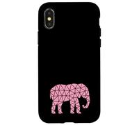 Elefante Africano - Cute Safari África Mamífero Zoo Rosa Carcasa para iPhone X/XS