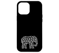 Elefante Africano - Lindo Safari África Mamífero Zoo Negro Blanco Carcasa para iPhone 12 Pro MAX