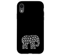 Elefante Africano - Lindo Safari África Mamífero Zoo Negro Blanco Carcasa para iPhone XR