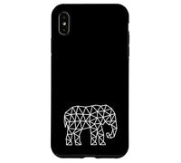 Elefante Africano - Lindo Safari África Mamífero Zoo Negro Blanco Carcasa para iPhone XS MAX