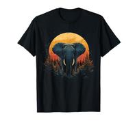 Elefante africano Puesta del sol Bosque Camiseta