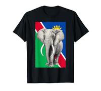 Elefante Africano y Bandera de Namibia Camiseta