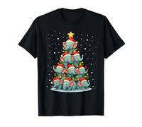 Elefante Árbol de Navidad Divertido Jumbo Holiday Cute Elephant Camiseta