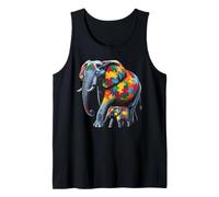 Elefante Autismo Camiseta sin Mangas