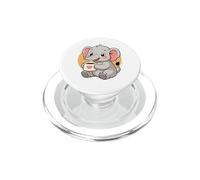 Elefante Bebiendo Café Gráfico Elefante Anime PopSockets PopGrip para MagSafe