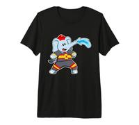 Elefante Bombero Casco de Bombero Bomberos Camiseta Premium