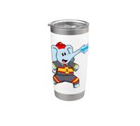 Elefante Bombero Casco de bombero Bomberos Vaso térmico de acero inoxidable de doble pared