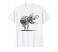 Elefante Boombox Auriculares Amante Música Arte Callejero Sket Camiseta
