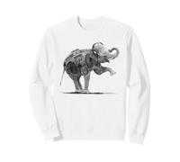 Elefante Boombox Auriculares Amante Música Arte Callejero Sket Sudadera