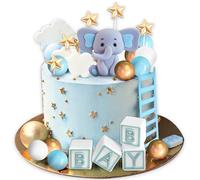 elefante cake topper bolas de decoración para la fiesta de cumpleaños del bebé del niño género revelación baby shower productos para fiestas