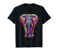 Elefante Colorido Pop Art Camiseta