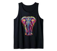 Elefante Colorido Pop Art Camiseta sin Mangas