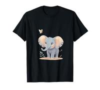 Elefante con Mariposa Camiseta