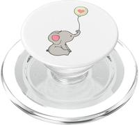 Elefante Corazón Globo PopSockets PopGrip para MagSafe