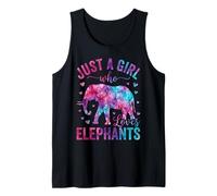 Elefante de Acuarela Solo una Chica Que ama a los Elefantes Camiseta sin Mangas