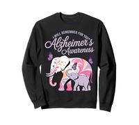 Elefante de conciencia sobre el Alzheimer que recordaré por ti Sudadera