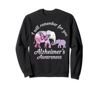 Elefante de conciencia sobre el Alzheimer que recordaré por ti Sudadera