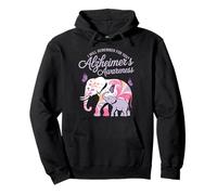Elefante de conciencia sobre el Alzheimer que recordaré por ti Sudadera con Capucha