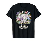 Elefante de Conciencia sobre la Demencia Que recordaré por ti Camiseta