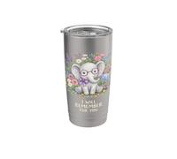 Elefante de conciencia sobre la demencia que recordaré por ti Vaso térmico de acero inoxidable de doble pared