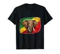 Elefante de la República del Congo, Bandera Armenia Vintage Camiseta