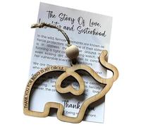 Elefante de Madera de Amistad Entre Hermanas, Elefante de Hermandad de Madera - Hermana Amistad Mujeres Tribu Elefante de Madera - Hermoso símbolo de Amistad para Hermanas Amigas para de Escuela