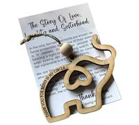 Elefante de Madera de Amistad para Hermanas, Amistad para Mujeres, Tribu de Elefante, Hermoso símbolo de Historia para Hermanas, Amigas, para Bolsa de, Mochila