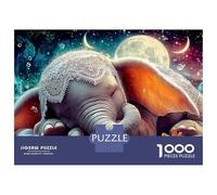 Elefante Dormir en Cosmos Puzzle De 1000 Piezas Juguete Educativo Multicolor DIY para Niños Regalos A Partir De 14 Años 38x26cm/1000pcs