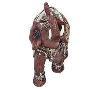Elefante Estatua Resina Decoración de Elefantes Elefante Figurado Tabla Adornos Decoración del hogar para el gabinete Shui Liberario y Regalos Decoración del Paisaje (B)