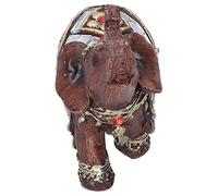 Elefante Estatua Resina Decoración de Elefantes Elefante Figurado Tabla Adornos Decoración del hogar para el gabinete Shui Liberario y Regalos Decoración del Paisaje (B)