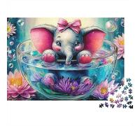 Elefante Extra Thick Cardboard Arte de Criaturas pequeñas Jigsaw Puzzle Bundle Stress Relief Indoor Leisure for Family Puzzle Enthusiasts 52x38cm/1000pcs