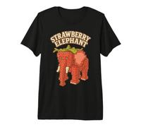Elefante Fresa Divertido Italiano Brainrot Slang Juegos Meme Camiseta Premium