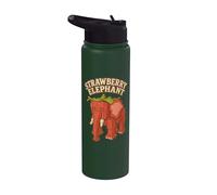 Elefante Fresa Divertido Italiano Brainrot Slang Juegos Meme Stainless Steel Insulated Water Bottle