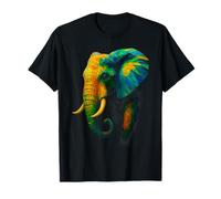 Elefante geométrico África Vida Silvestre Fan Zoo Animal Lover Camiseta