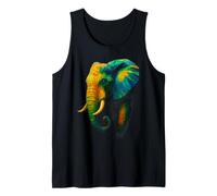 Elefante geométrico África Vida Silvestre Fan Zoo Animal Lover Camiseta sin Mangas