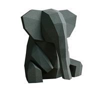 Elefante Gris Papercraft kit，Yona DIY Kit de origami 3D para montar a mano, 3D Puzzle para la decoración de hogar,Trofeo de papel, Regalo de papel,Bricolaje en papel, Rompecabezas 3D, Elephant