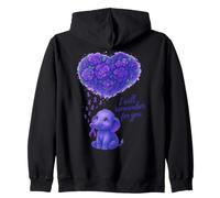 Elefante I Will Remember For You Alzheimer Awareness Púrpura Sudadera con Capucha