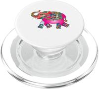 Elefante indio colorido tribal - Mandala Art - Yoga Namaste PopSockets PopGrip para MagSafe