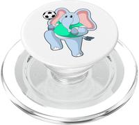 Elefante Jugador de fútbol Futbol Deportes PopSockets PopGrip para MagSafe