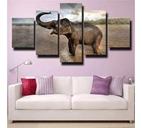 Elefante Jugando En El Agua Cuadros Sobre Lienzo 5 Piezas Sin Marco 200 X 100 Cm Lienzos Decorativos Cuadros Decoracion Salon Cuadros Modernos Cuadros Decorativos Wall Art Decorativo