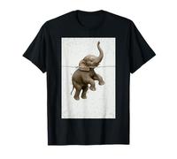 Elefante Natación Lindo África Vida Silvestre Fan Zoo Animal Camiseta
